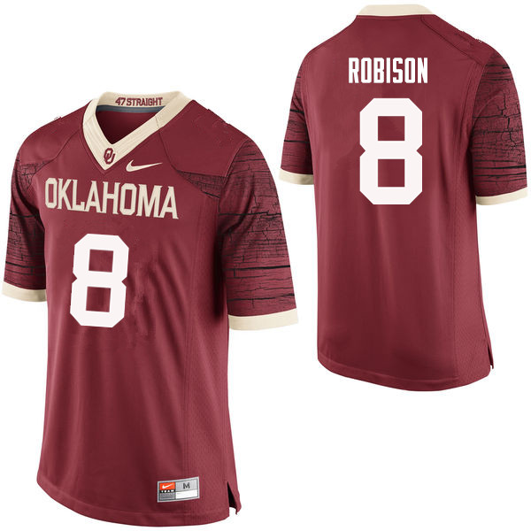Oklahoma Sooners #8 Chris Robison College Football Jerseys Limited-Crimson